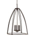Progress Tally P3787 09 4 60 Watt CAND FOYER in Brushed Nickel Finish Model: P3787-09