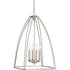 Progress Tally P3787 09 4 60 Watt CAND FOYER in Brushed Nickel Finish Model: P3787-09