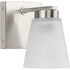 Progress Tanner Collection One Light in Brushed Nickel Transitional Vanity Light Model: P300499-009