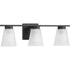 Progress Tanner Collection Three Light in Brushed Nickel Transitional Vanity Light Model: P300501-009