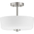 Progress Tobin P350137 009 2 100 Watt MED SEMI FLUSH CONV in Brushed Nickel Finish Model: P350137-009