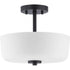 Progress Tobin P350137 009 2 100 Watt MED SEMI FLUSH CONV in Brushed Nickel Finish Model: P350137-009