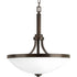 Progress Topsail 3 Light P500054 015 3 100 Watt MED INV PENDANT in Polished Chrome Finish Model: P500054-015