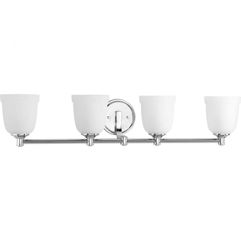 Progress Topsail 4 Light P300060 015 4 100 Watt MED BATH BRACKET in Polished Chrome Finish Model: P300060-015