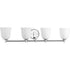 Progress Topsail 4 Light P300060 015 4 100 Watt MED BATH BRACKET in Polished Chrome Finish Model: P300060-015