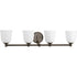 Progress Topsail 4 Light P300060 015 4 100 Watt MED BATH BRACKET in Polished Chrome Finish Model: P300060-015