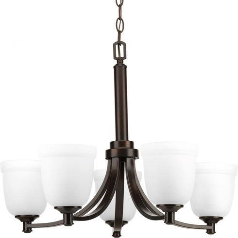 Progress Topsail 5 Light P400053 020 5 100 Watt MED CHANDELIER in Antique Bronze Finish Model: P400053-020