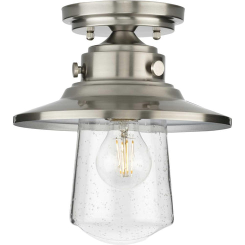 Progress Tremont P550094 031 1 60 Watt MED SEMI FLUSH in Matte Black Finish Model: P550094-031