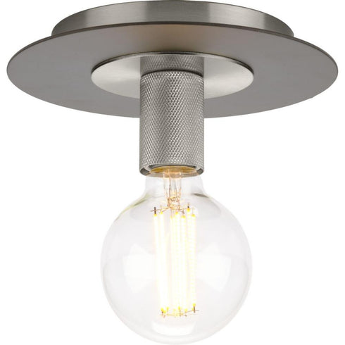 Progress Trimble P350247 009 1 Light FLUSHMT in Brushed Nickel Finish Model: P350247-009