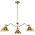 Progress Trimble P400309 109 3 Light CHANDELIER in Brushed Bronze Finish Model: P400309-109