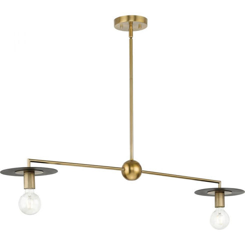 Progress Trimble P400336 009 2 Light LINEAR CHAND in Brushed Nickel Finish Model: P400336-009