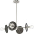 Progress Trimble P400337 009 4 Light CHANDELIER in Brushed Nickel Finish Model: P400337-009