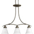 Progress Trinity 3 Light P4325 20 3 100 Watt MED CHAND in Antique Bronze Finish Model: P4325-20