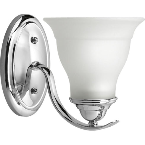 Progress Trinity P3190 09 BATH BRKT 1 100 Watt MED in Brushed Nickel Finish Model: P3190-09