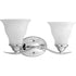 Progress Trinity P3191 09 BATH BRKT 2 100 Watt MED in Brushed Nickel Finish Model: P3191-09