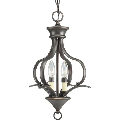 Progress Trinity P3806 09 2 60 Watt CAND HAL FOYER in Brushed Nickel Finish Model: P3806-09