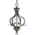 Progress Trinity P3806 09 2 60 Watt CAND HAL FOYER in Brushed Nickel Finish Model: P3806-09