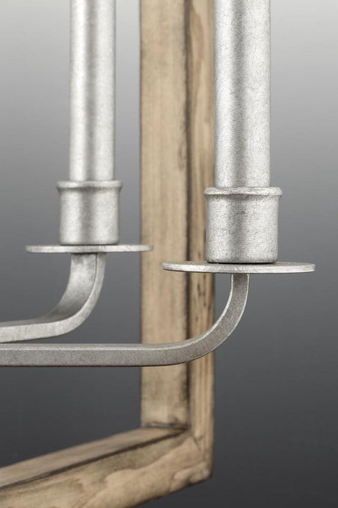 Progress Turnbury P4760 141 4 60 Watt CAND CHANDELIER in Galvanized Finish Finish Model: P4760-141