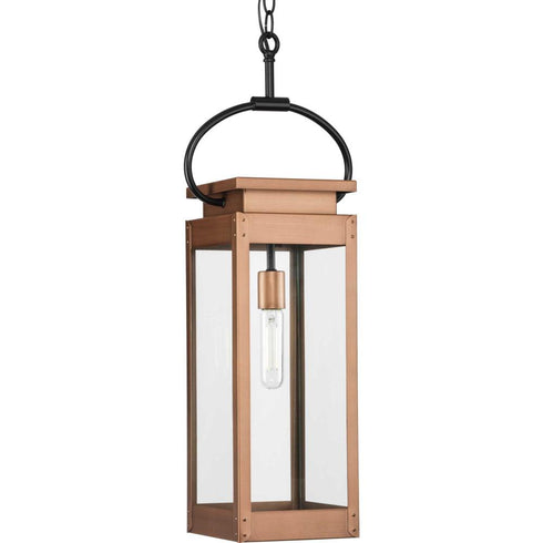 Progress Union Square P550018 169 1 Light HANG LANTERN in Antique Copper (Painted) Finish Model: P550018-169