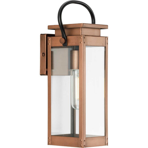 Progress Union Square P560004 169 1 Light WALL LANTERN in Antique Copper (Painted) Finish Model: P560004-169