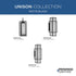 Progress Unison P550141 31M 1 Light HANG LANTERN in Matte Black Finish Model: P550141-31M