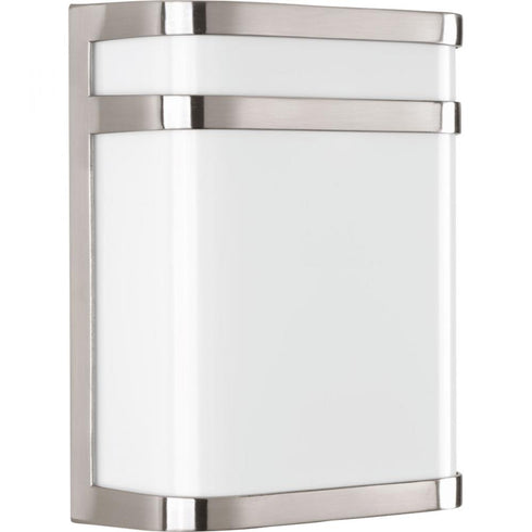 Progress Valera LED P5801 0930K9 1 17 Watt LED WALL LANTERN in Brushed Nickel Finish Model: P5801-0930K9