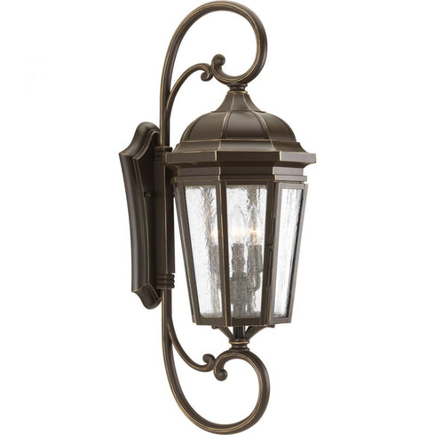 Progress Verdae P560017 020 3 100 Watt MED WALL LANTERN in Antique Bronze Finish Model: P560017-020