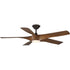 Progress Vernal P250059 031 30 60IN 5 Blade Ceiling Fan in Black Finish Model: P250059-031-30