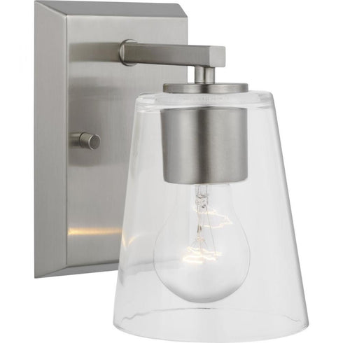 Progress Vertex P300457 009 1 Light BATH in Brushed Nickel Finish Model: P300457-009