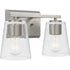 Progress Vertex P300458 009 2 Light BATH in Brushed Nickel Finish Model: P300458-009