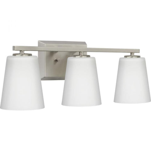 Progress Vertex P300463 009 3 Light BATH in Brushed Nickel Finish Model: P300463-009