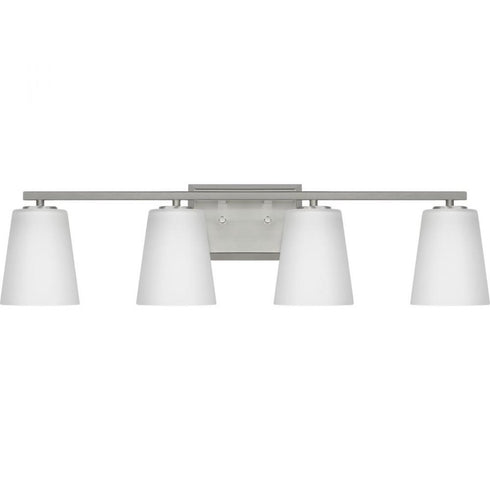 Progress Vertex P300464 009 4 Light BATH in Brushed Nickel Finish Model: P300464-009
