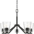 Progress Vertex P400341 009 5 Light CHANDELIER in Brushed Nickel Finish Model: P400341-009