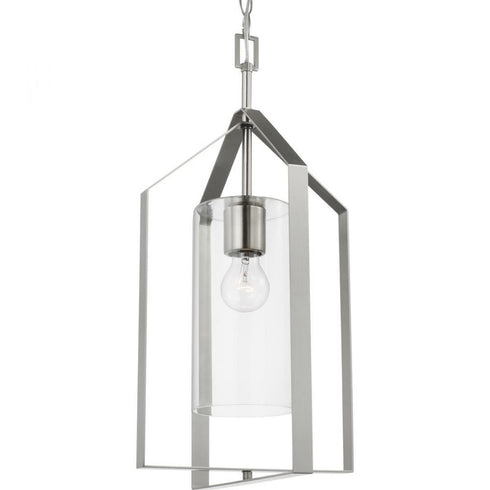 Progress Vertex P500431 009 1 Light FOYER in Brushed Nickel Finish Model: P500431-009