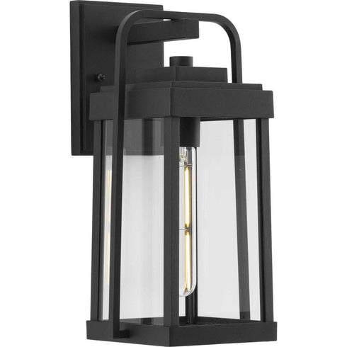 Progress Walcott P560286 031 1 Light WALL LANTERN in Black Finish Model: P560286-031