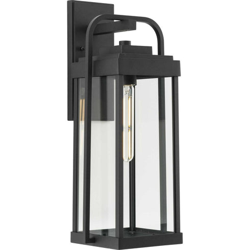 Progress Walcott P560287 031 1 Light WALL LANTERN in Black Finish Model: P560287-031
