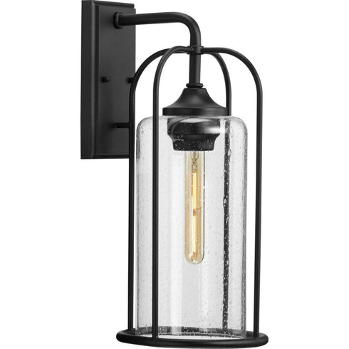Progress Watch Hill P560257 031 1 60 Watt MED WALL LANTERN in Textured Black Finish Model: P560257-031