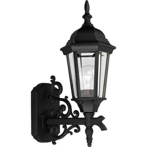 Progress Welbourne P5681 31 1 100 Watt MED WALL LANTERN in Textured Black Finish Model: P5681-31
