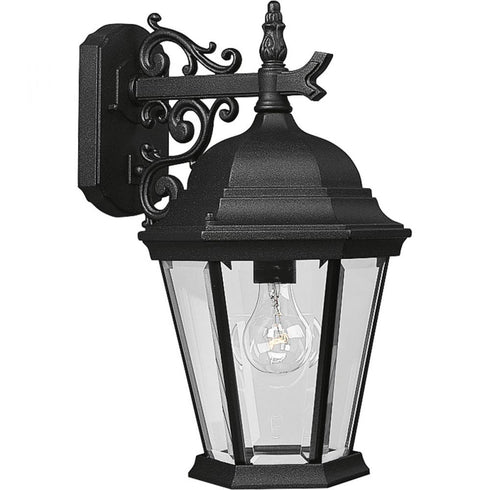 Progress Welbourne P5683 31 1 100 Watt MED WALL LANT in Textured Black Finish Model: P5683-31