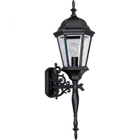 Progress Welbourne P5684 31 1 100 Watt MED WALL LANT in Textured Black Finish Model: P5684-31