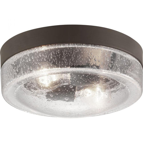 Progress Weldon P550042 031 2 60 Watt MED FLUSH MOUNT in Textured Black Finish Model: P550042-031