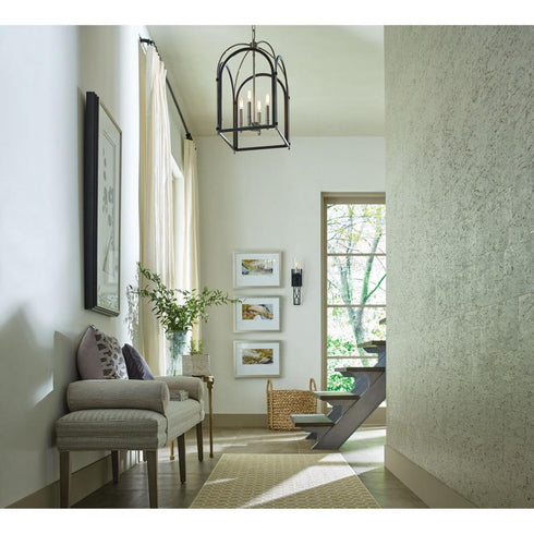 Progress Westfall Collection Four light Medium Foyer Pendant in Graphite Finish Model: P500039-143