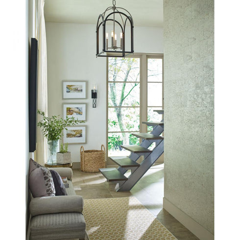 Progress Westfall Collection Four light Medium Foyer Pendant in Graphite Finish Model: P500039-143