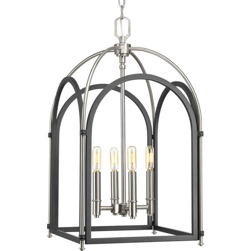 Progress Westfall Collection Four light Medium Foyer Pendant in Graphite Finish Model: P500039-143