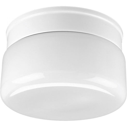 Progress White Glass P3518 30 2 60 Watt MED FITTER CTC in White Finish Model: P3518-30