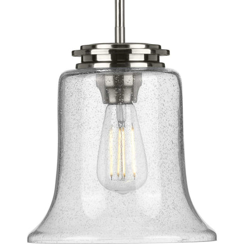 Progress Winslett P500238 009 1 60 Watt MED MINI PENDANT in Brushed Nickel Finish Model: P500238-009