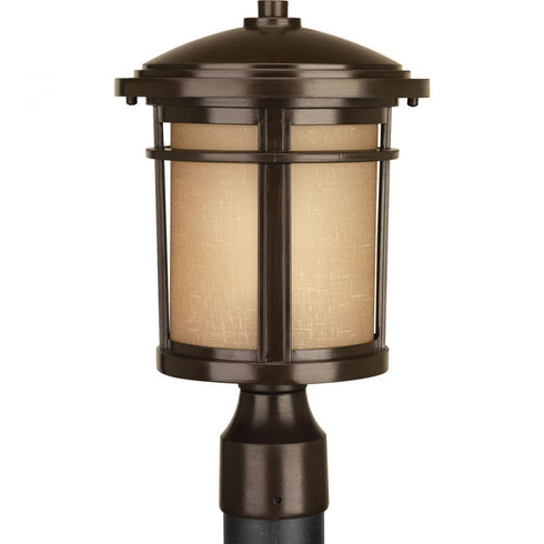 Progress Wish P6424 20 1 100 Watt MED POST LANTERN in Antique Bronze Finish Model: P6424-20