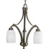 Progress Wisten P4434 09 3 Light CHAND in Brushed Nickel Finish Model: P4434-09