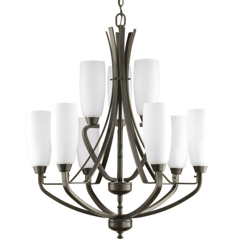 Progress Wisten P4439 09 9 60 Watt CAND CHAND in Brushed Nickel Finish Model: P4439-09
