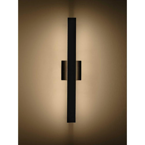 Progress Z-2040 LED Z 2040 Collection LED in Matte Black Contemporary Medium Outdoor Wall Light Model: P560367-31M-CS